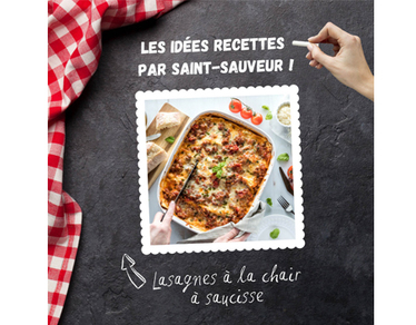 Recette : lasagnes à la chair à saucisse