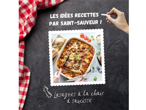 Recette : lasagnes à la chair à saucisse