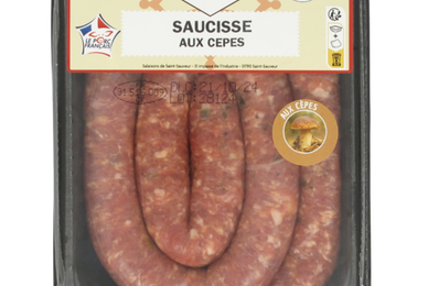 La saucisse aux cèpes
